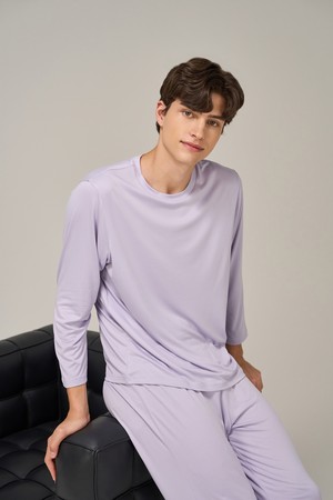 웜 앤 소프트 컴포터블 라운지웨어 2P_PURPLE-a