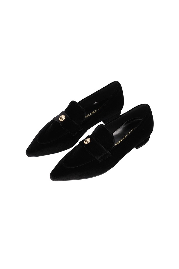 back of the moon - 로퍼 - Monica velvet loafer_black