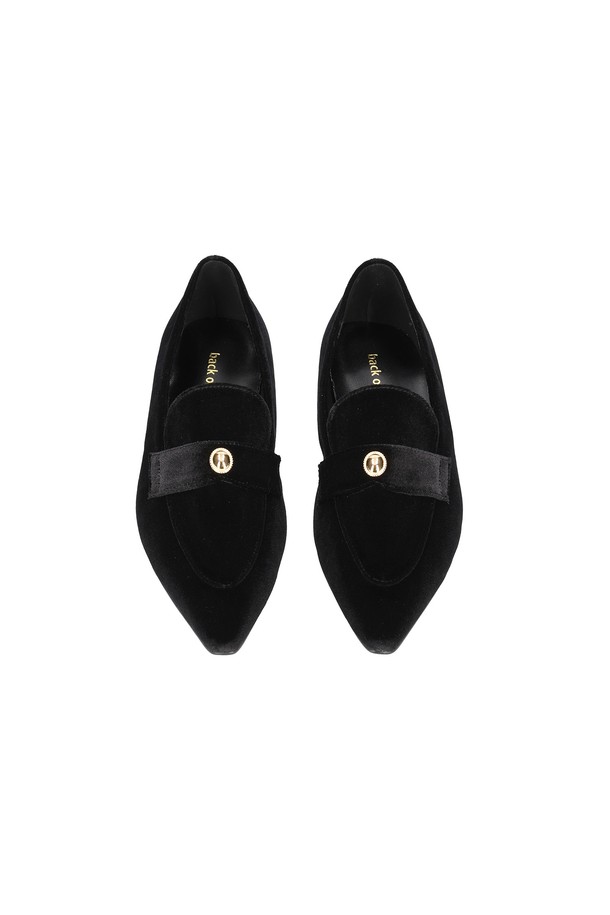 back of the moon - 로퍼 - Monica velvet loafer_black