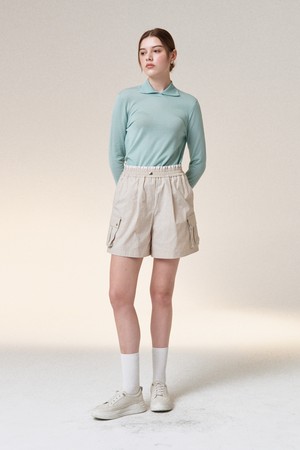 스트라이프배색 레이어드 숏츠_BEIGE-a