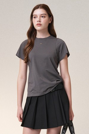사이드 스냅 암홀 티셔츠_GREY-a