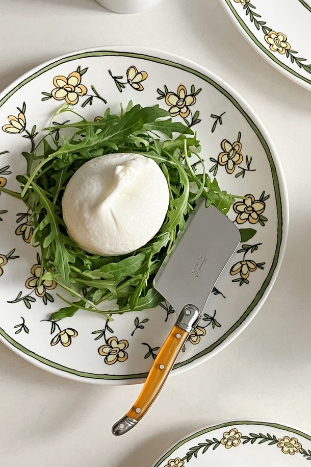 장네론 라귀올 버터나이프 & 치즈커터 세트는 우아하고 세련된 주방을 위한 필수품입니다. 스테인리스 스틸, ABS 반투명 플라스틱, 올리브 우드의 조화로 제작되었으며, 로즈, 오렌지, 옐로우, 그린 등 12가지 다채로운 컬러 옵션을 제공합니다. 꿀벌 모양 장식과 손잡이의 섬세한 조각 디테일, 부드러운 곡선형 디자인이 특징이며, 버터나이프와 치즈커터 각 1개씩 구성되어 있습니다. 뛰어난 절삭력과 우수한 그립감은 물론, 강한 내구성을 자랑하여 오랫동안 사용할 수 있습니다.
