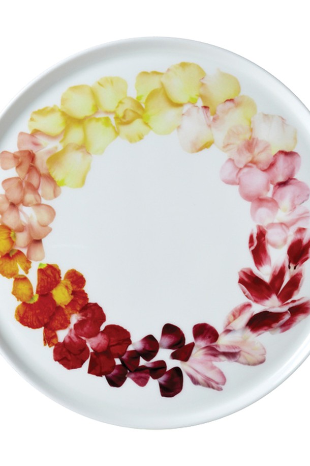 [Twig NewYork] 페탈 10인치 접시는 섬세한 꽃잎 모티프가 돋보이는 우아한 디자인의 접시입니다. 노르웨이풍 스칸디나비안 스타일로, 핸드드로잉 기법으로 그려진 꽃잎 패턴이 특징입니다. 고밀도 본애쉬 도자기로 제작되어 가볍지만 강한 강도와 내구성을 자랑합니다. 전자레인지와 식기세척기 사용이 가능하며, 브리트니 잡슨의 아티스트 콜라보레이션으로 탄생했습니다. 사이즈는 26.5cm입니다.
