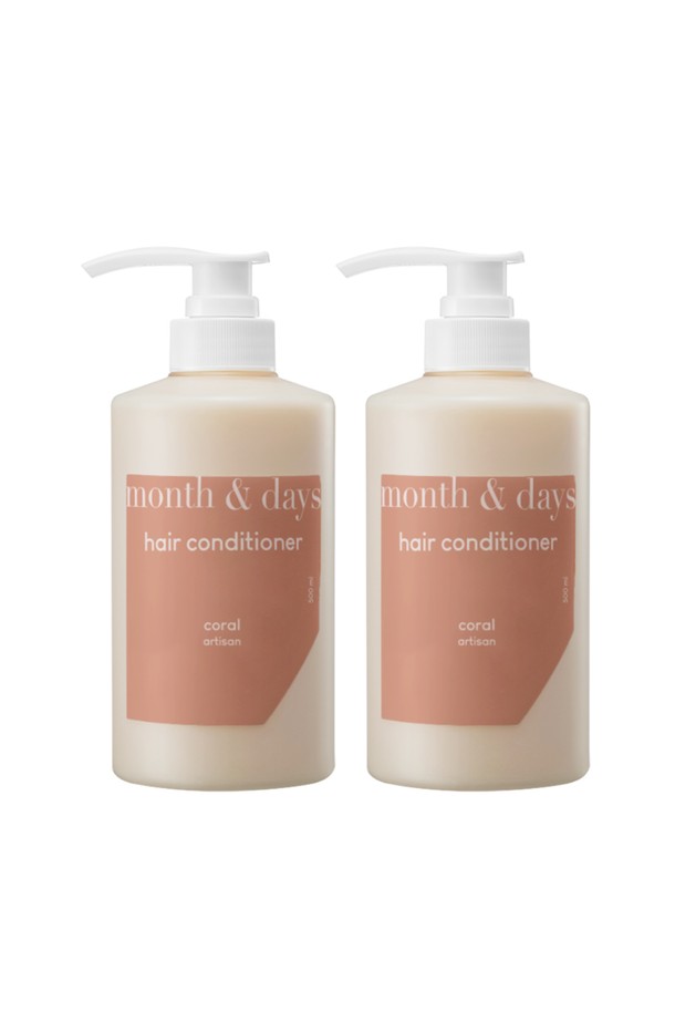 month&days  - 헤어케어 - 먼스앤데이즈 퍼퓸케어 컨디셔너 코랄 아티잔 500ml x 2개