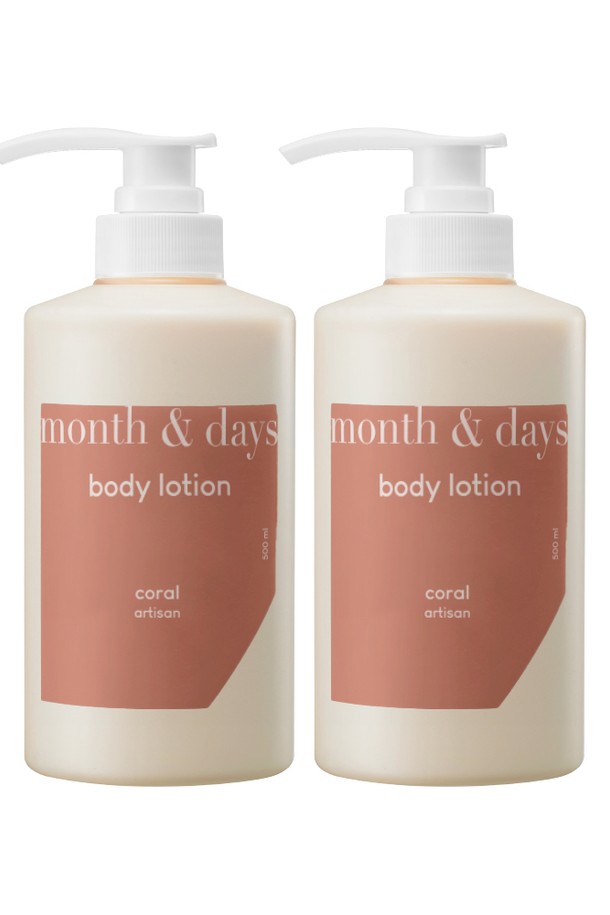 month&days  - 바디/핸드케어 - 먼스앤데이즈 퍼퓸케어 바디로션 코랄 아티잔 500ml x 2개