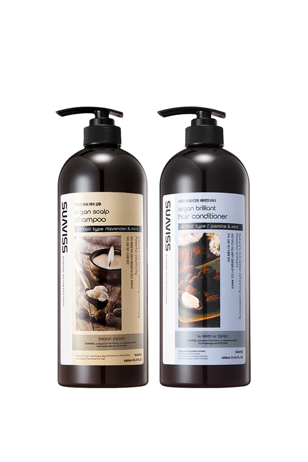 [수아비스] 아르간 샴푸&컨디셔너 1000ml 세트는 천연 원료인 아르간 오일을 함유하여 모발에 영양을 공급하고 헤어 케어를 돕습니다. 샴푸와 컨디셔너로 구성된 세트 상품으로, ISO 22716 인증을 획득하여 품질을 보장합니다. 수아비스 기업부설연구소에서 자체 개발 및 제조하여 품질을 더욱 신뢰할 수 있으며, 제조관리시스템 인증까지 완료되었습니다. 자연과 과학의 균형을 추구하며, 품질 인증을 완료한 믿을 수 있는 헤어케어 제품입니다.
