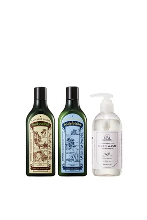 수아비스 라벤더 아로마 바디워시&바디로션&핸드워시 300ml 세트