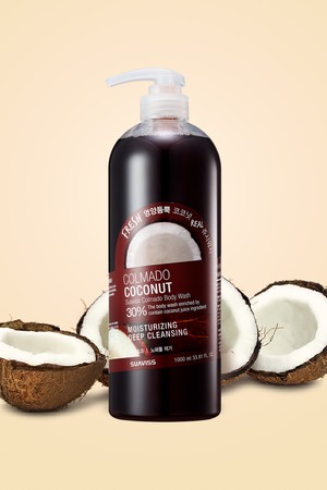 [1+1]수아비스 꼴마도 코코넛 바디워시 1000ml WS01AB07 X 2개