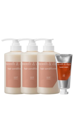 [먼스앤데이즈/단독] 3SET 코랄(감귤과 허브향) 컨디셔너+핸드크림