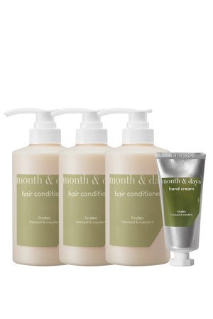 [먼스앤데이즈/단독] 3SET 린든(라임앤바질) 컨디셔너+핸드크림