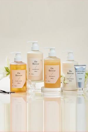 먼스앤데이즈 디 브리즈 풀패키지(샴푸 500ml +컨디셔너 500ml +바디워시 500ml +바디로션 500ml + 핸드크림 50ml)