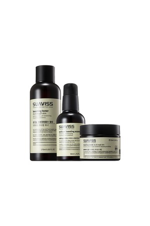 [스킨 3SET] 수아비스 베이직 로션케어 3종세트 [건성용] (에센스+토너+크림)