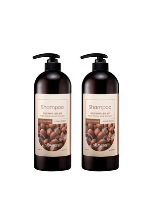 [1+1]수아비스 아르간 테라피 스칼프 샴푸 1000ml X 2개