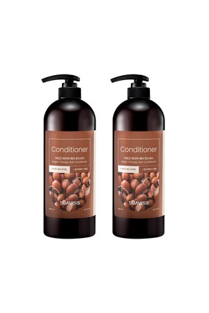 [1+1]수아비스 아르간 테라피 헤어 컨디셔너 1000ml X 2개