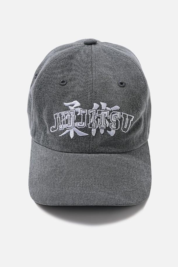 ROWDY - 모자 - JiuJitsu 유술(柔術) Typo BallCap_Charcoal