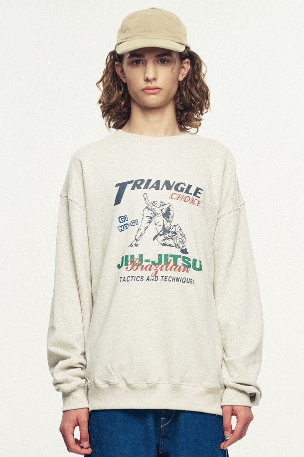 ROWDY - 스웨트셔츠 - Triangle Choke Sweatshirt_Oatmeal