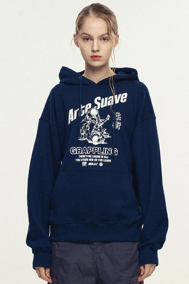 ROWDY - 후디 - Grappling Hoodie_Navy