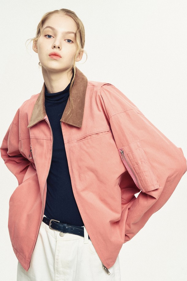 ROWDY - 자켓 - Utility Work Jacket_Peach Fuzz