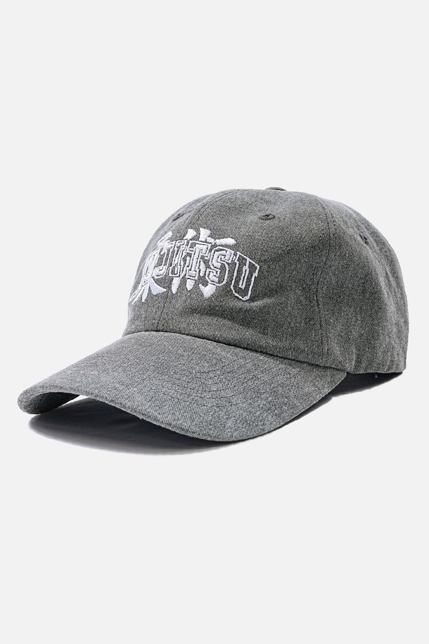 ROWDY - 모자 - JiuJitsu 유술(柔術) Typo BallCap_Charcoal