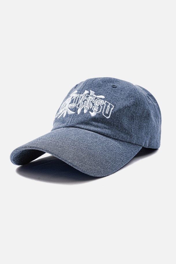 ROWDY - 모자 - JiuJitsu 유술(柔術) Typo BallCap_Smoke Blue