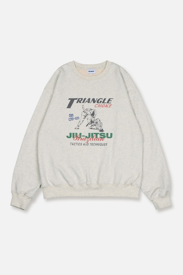 ROWDY - 스웨트셔츠 - Triangle Choke Sweatshirt_Oatmeal