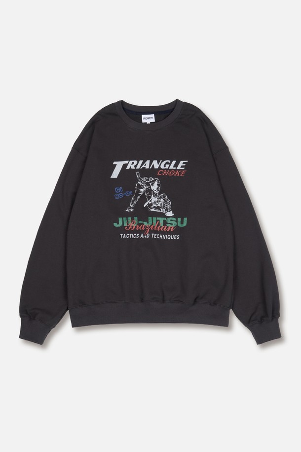 ROWDY - 스웨트셔츠 - Triangle Choke Sweatshirt_Charcoal