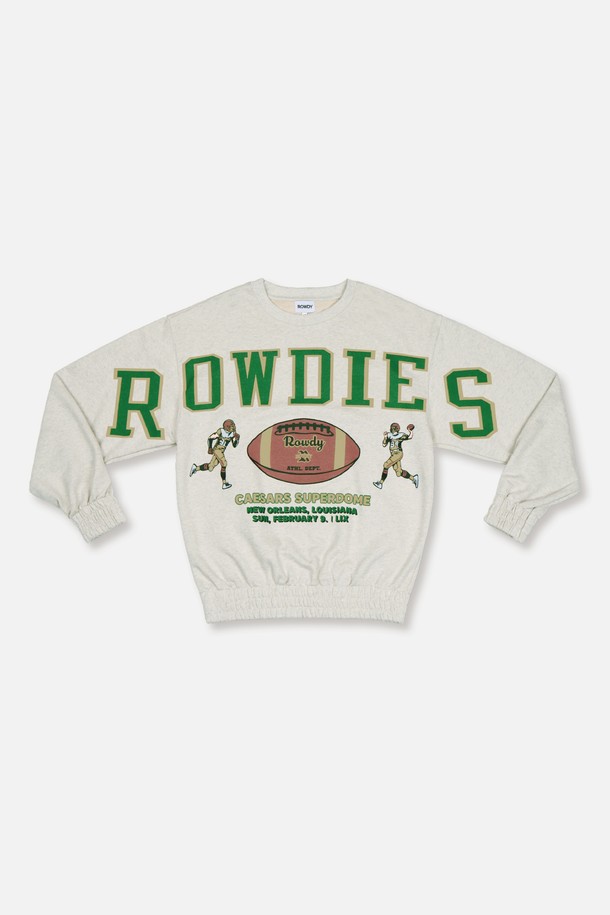 ROWDY - 스웨트셔츠 - Rowdies Super-Bowl Banding Sweatshirt_Oatmeal