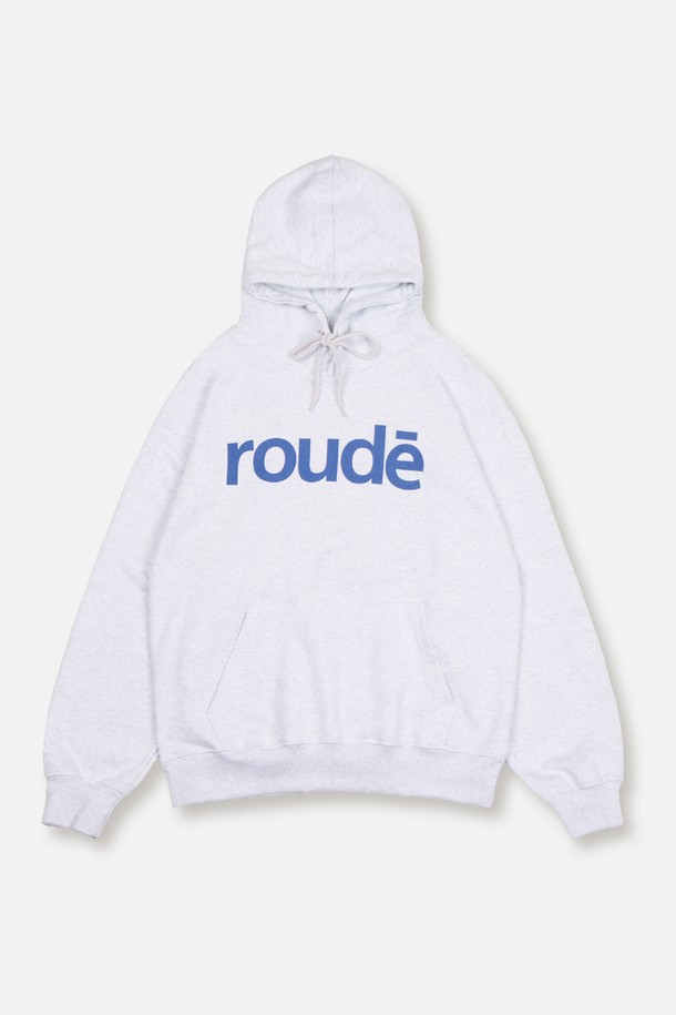 ROWDY - 후디 - Rowdy Signature Logo Hoodie_Light Heather Grey