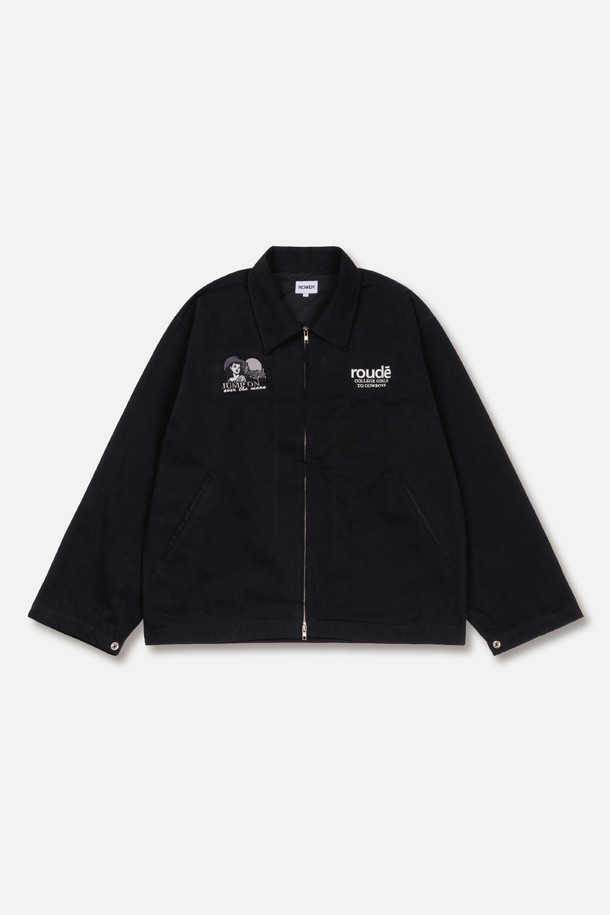 ROWDY - 자켓 - Cowboy Embroidered Work Jacket_Black