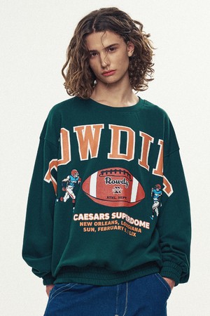 Rowdies Super-Bowl Banding Sweatshirt_Forest Green