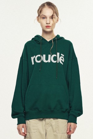 Rowdy Signature Logo Hoodie_Forest Green