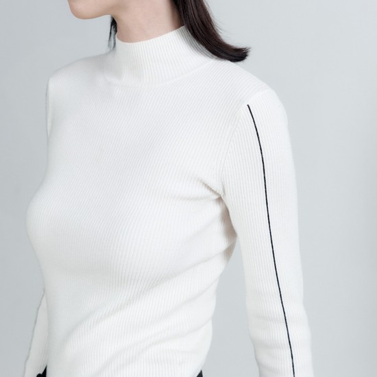 린 니트폴라_아이보리