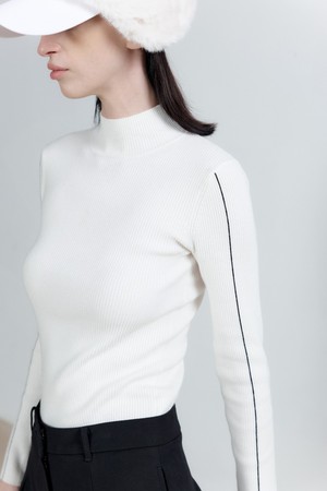 린 니트폴라_아이보리