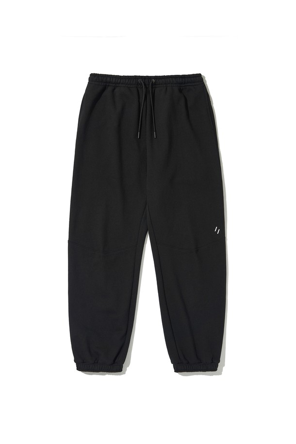 WELTER EXPERIMENT - 조거/스웨트팬츠 - SADDLE HEAVY SWEATPANTS_BLACK_WPL027