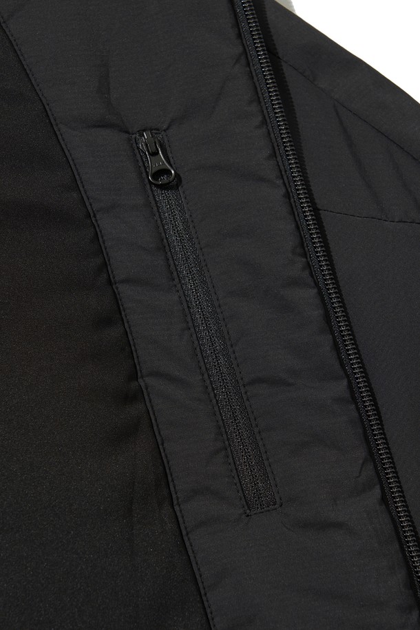 WELTER EXPERIMENT - 다운/패딩 - LIGHT PRIMALOFT HOOD JACKET_BLACK_WOL042