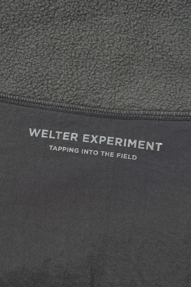 WELTER EXPERIMENT - 후디 - EXPLORE FLEECE PULLOVER_CHARCOAL_WOL037