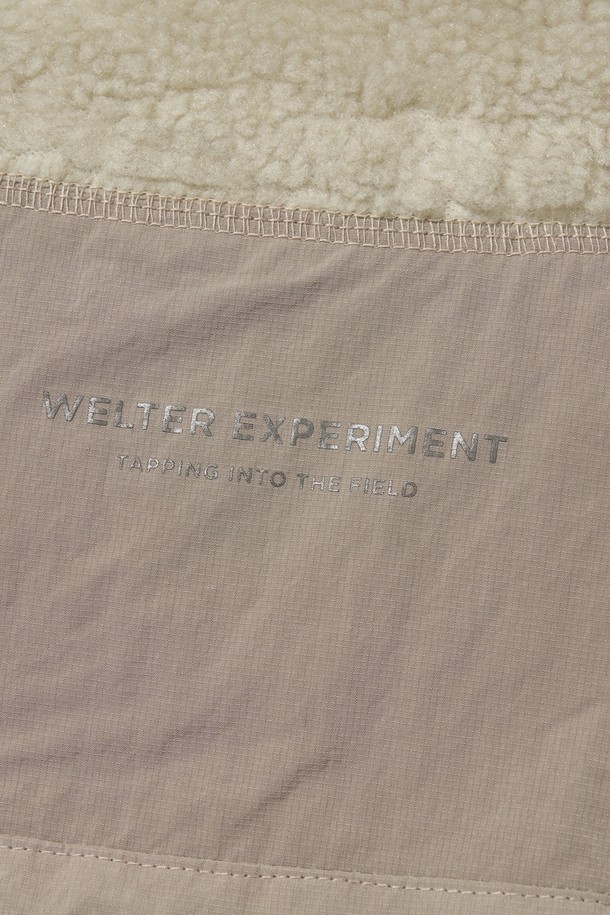 WELTER EXPERIMENT - 베스트 - CHEST HOLEPOCKET FLEECE VEST_CREAM_WOL049