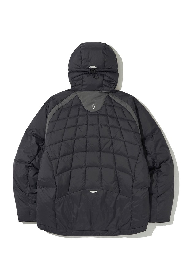 WELTER EXPERIMENT - 다운/패딩 - SHIELD DOWN HOOD JACKET_BLACK_WOL040