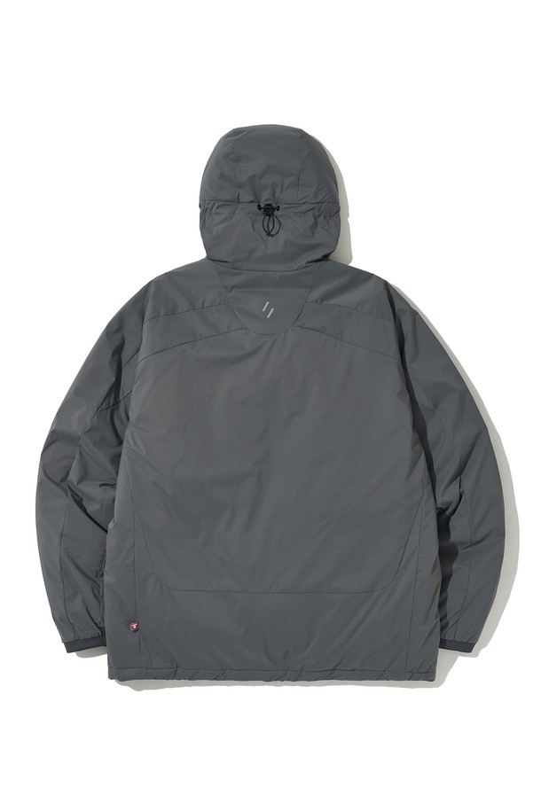 WELTER EXPERIMENT - 다운/패딩 - LIGHT PRIMALOFT HOOD JACKET_CHARCOAL_WOL041