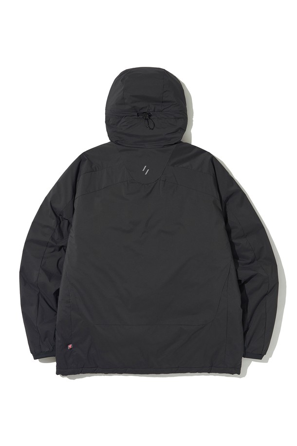 WELTER EXPERIMENT - 다운/패딩 - LIGHT PRIMALOFT HOOD JACKET_BLACK_WOL042