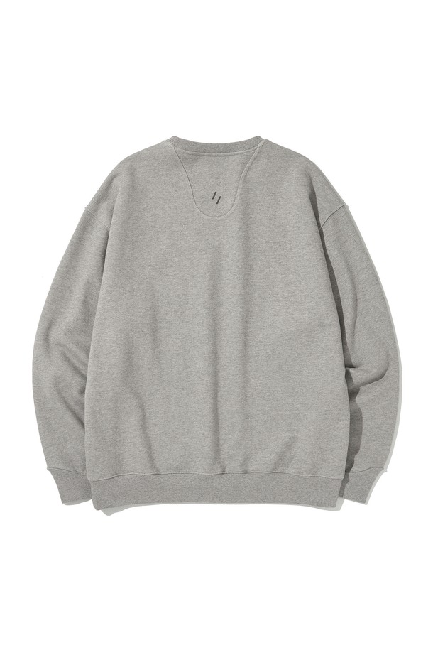 WELTER EXPERIMENT - 스웨트셔츠 - SADDLE HEAVY SWEATSHIRT_MELANGE_WLT019