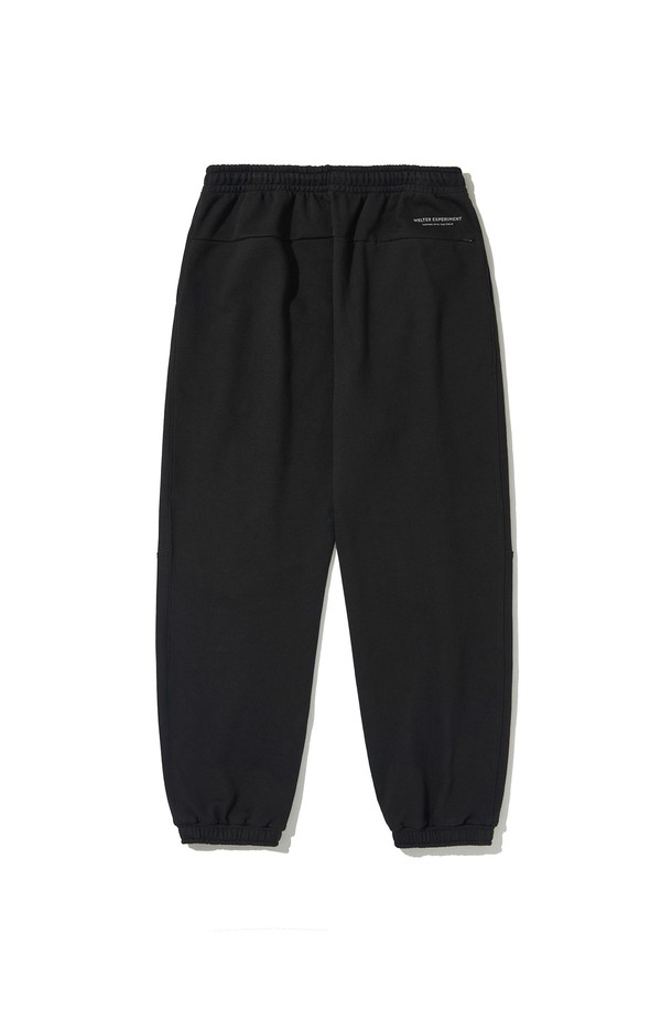 WELTER EXPERIMENT - 조거/스웨트팬츠 - SADDLE HEAVY SWEATPANTS_BLACK_WPL027