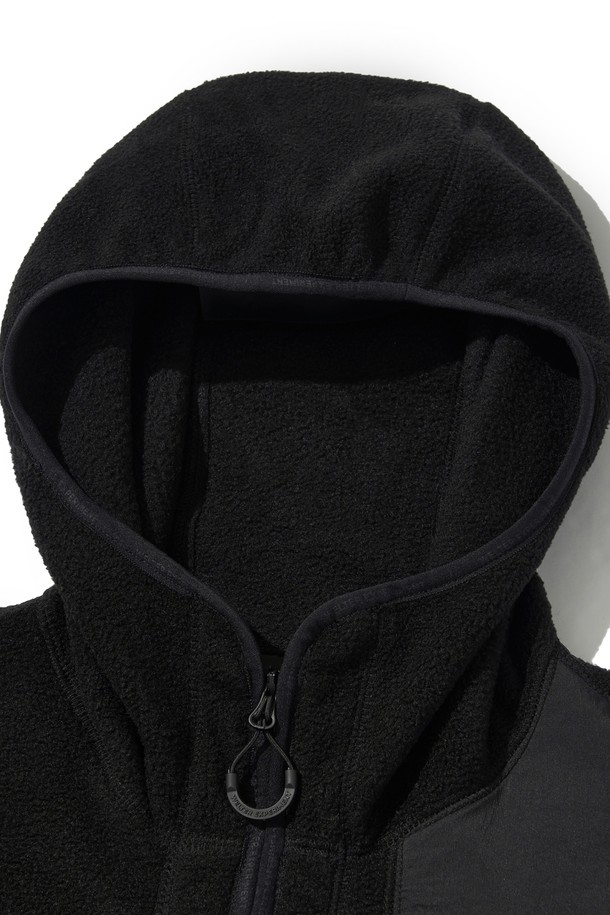 WELTER EXPERIMENT - 후디 - EXPLORE FLEECE PULLOVER_BLACK_WOL038