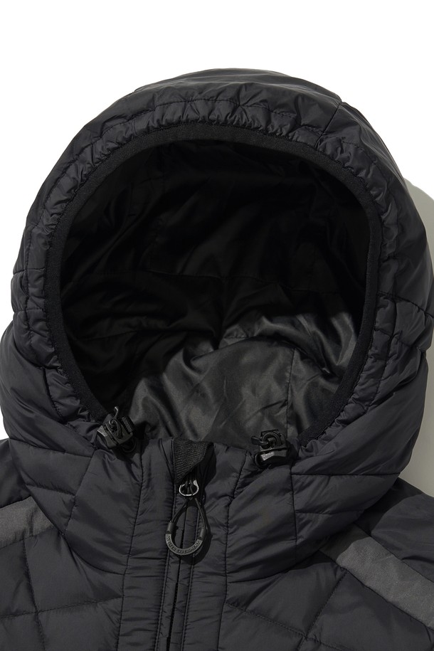 WELTER EXPERIMENT - 다운/패딩 - SHIELD DOWN HOOD JACKET_BLACK_WOL040