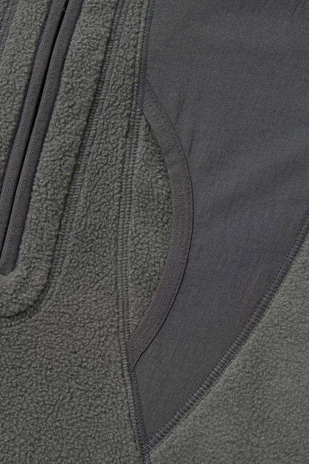 WELTER EXPERIMENT - 후디 - EXPLORE FLEECE PULLOVER_CHARCOAL_WOL037