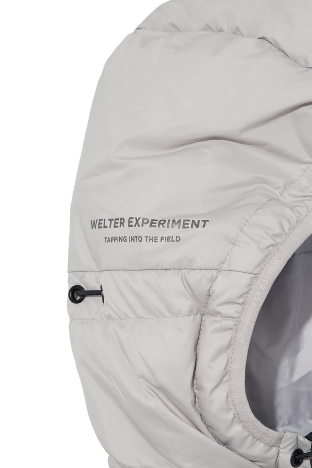 WELTER EXPERIMENT - 다운/패딩 - SHIELD DOWN HOOD JACKET_LIGHT GRAY_WOL039