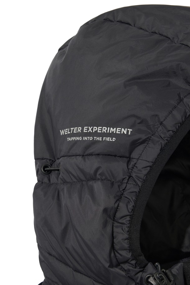 WELTER EXPERIMENT - 다운/패딩 - SHIELD DOWN HOOD JACKET_BLACK_WOL040