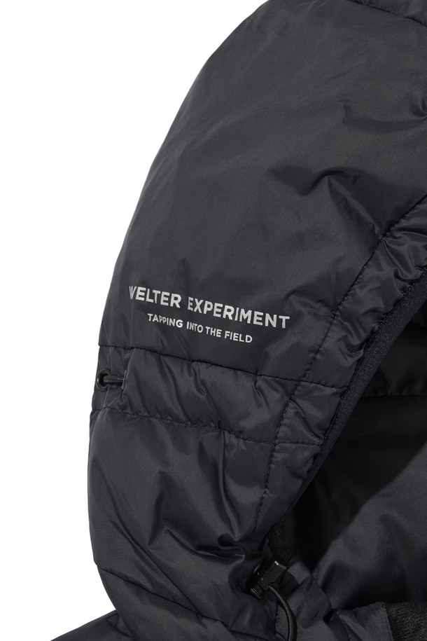 WELTER EXPERIMENT - 베스트 - SHIELD DOWN HOOD VEST_BLACK_WOL048