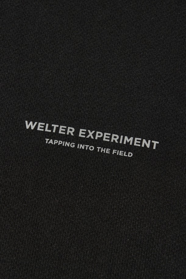 WELTER EXPERIMENT - 스웨트셔츠 - SADDLE HEAVY SWEATSHIRT_BLACK_WLT020