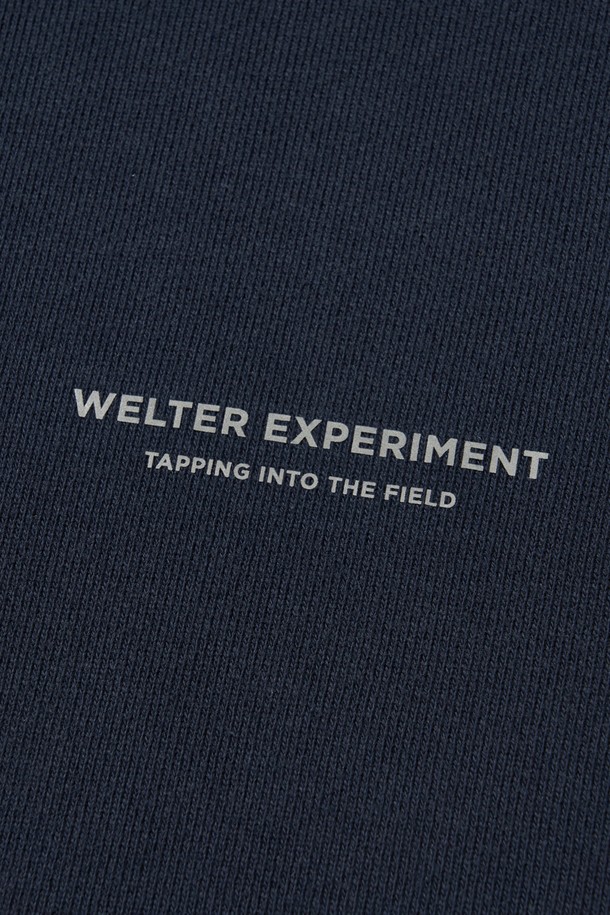 WELTER EXPERIMENT - 스웨트셔츠 - SADDLE HEAVY SWEATSHIRT_NAVY_WLT021